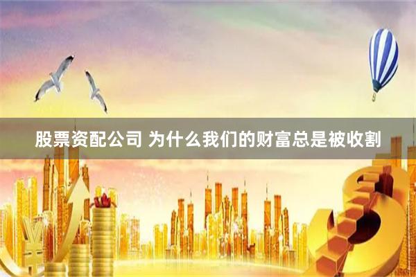 股票资配公司 为什么我们的财富总是被收割